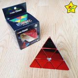 Pyraminx 3x3 Metalizado Brillante Cubo Rubik Shengshou Stickerless Metalizado