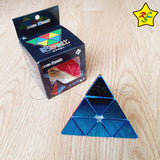 Pyraminx 3x3 Metalizado Brillante Cubo Rubik Shengshou Stickerless Metalizado