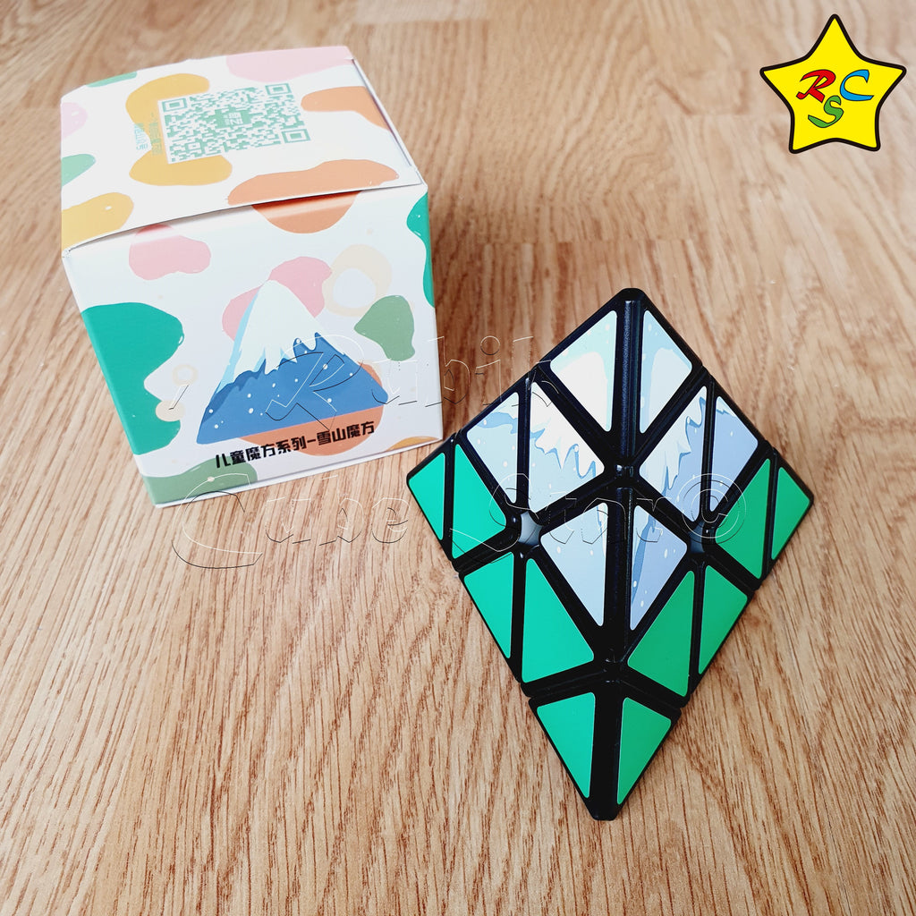 Pyraminx Mods Pyraminx Snow Mountain Qiyi Montaña Nieve Mod Cubo – Cube Star