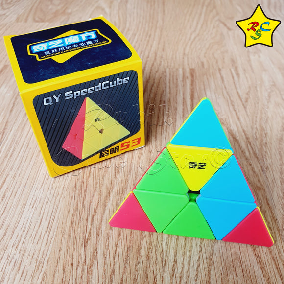Pyraminx Qiyi Qiming S3 Cubo Speedcube Stickerless