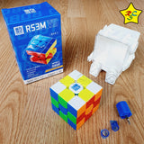 Rs3m V5 Ballcore Cubo 3x3 Moyu Uv Maglev + Robot
