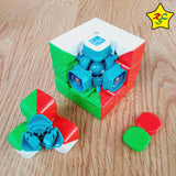 Rs3m V5 Ballcore Cubo 3x3 Moyu Uv Maglev + Robot