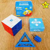 Cubo Rubik Moyu Mofang Jiaoshi Rs3m V5 3x3 Ajuste Dual Magne Stickerless