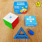 Cubo Rubik Moyu Mofang Jiaoshi Rs3m V5 3x3 Ajuste Dual Magne Stickerless