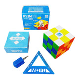 Cubo Rubik Moyu Mofang Jiaoshi Rs3m V5 3x3 Ajuste Dual Magne Stickerless