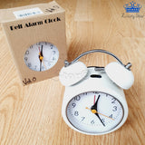 Alarma Reloj Analogo Mesa Despertador Luz Metalico Timbre