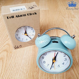 Alarma Reloj Analogo Mesa Despertador Luz Metalico Timbre