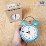 Alarma Reloj Analogo Mesa Despertador Luz Metalico Timbre