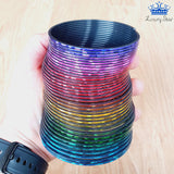 Aro Magico Resorte Espiral 6cm Rainbow Antiestres Multicolor