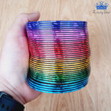 Aro Magico Resorte Espiral 6cm Rainbow Antiestres Multicolor