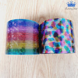 Aro Magico Resorte Espiral 6cm Rainbow Antiestres Multicolor
