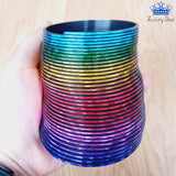 Aro Magico Resorte Espiral 6cm Rainbow Antiestres Multicolor
