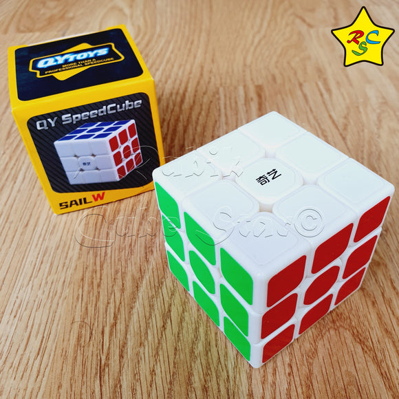 Sail W 3x3 Blanco Cubo Stickers Profesional Speedcube