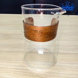 Server Coffee Jarra Vidrio Cuello Madera Cafe Baristas