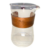 Server Coffee Jarra Vidrio Cuello Madera Cafe Baristas