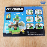 Set Bloques Magneticos Minecraft x50 Piezas Construccion 3d Azul o Verde