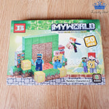 Set Bloques Magneticos Minecraft x50 Piezas Construccion 3d Azul o Verde