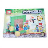 Set Bloques Magneticos Minecraft x50 Piezas Construccion 3d Azul o Verde