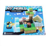 Set Bloques Magneticos Minecraft x50 Piezas Construccion 3d Azul o Verde