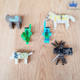 Set Figuras Minecraft X6 Coleccion Ensamblar Juguete Muñeco