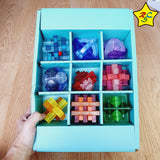 Set Puzzles Ensamblar X9 Qiyi Caja Regalo Rompecabezas
