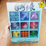 Set Puzzles Ensamblar X9 Qiyi Caja Regalo Rompecabezas