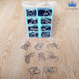 Set Puzzles Metalico X8 Rompecabeza Alambre Logica Destreza