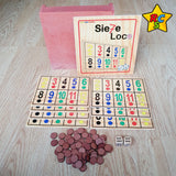 Juego De Mesa Siete 7 Loco Madera Azar Familia Amigos