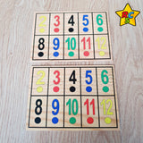 Juego De Mesa Siete 7 Loco Madera Azar Familia Amigos