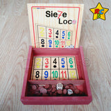 Juego De Mesa Siete 7 Loco Madera Azar Familia Amigos