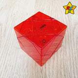 Cubo Rubik Skewb Mirror Magnetico Rojo Traslucido DianSheng