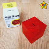 Cubo Rubik Skewb Mirror Magnetico Rojo Traslucido DianSheng