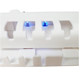 Soporte Esterilizador UV Cepillo Dientes Dispensador Crema Hogar