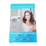 Soporte Esterilizador UV Cepillo Dientes Dispensador Crema Hogar
