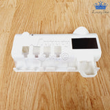 Soporte Esterilizador UV Cepillo Dientes Dispensador Crema Hogar