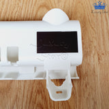 Soporte Esterilizador UV Cepillo Dientes Dispensador Crema Hogar