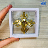 Fidget Spinner Metalico Antiestres Tornasol Dorado Formas