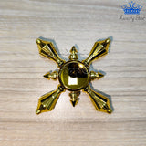 Fidget Spinner Metalico Antiestres Tornasol Dorado Formas