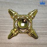 Fidget Spinner Metalico Antiestres Tornasol Dorado Formas