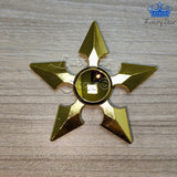 Fidget Spinner Metalico Antiestres Tornasol Dorado Formas