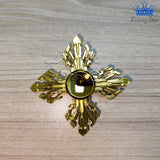 Fidget Spinner Metalico Antiestres Tornasol Dorado Formas