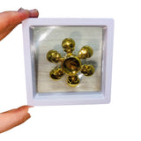 Fidget Spinner Metalico Antiestres Tornasol Dorado Formas