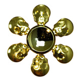 Fidget Spinner Metalico Antiestres Tornasol Dorado Formas