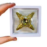 Fidget Spinner Metalico Antiestres Tornasol Dorado Formas