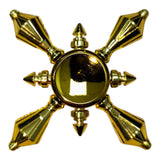 Fidget Spinner Metalico Antiestres Tornasol Dorado Formas