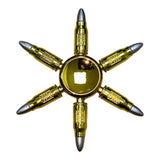 Fidget Spinner Metalico Antiestres Tornasol Dorado Formas