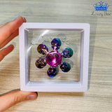Fidget Spinner Metalico Antiestres Tornasol Dorado Formas