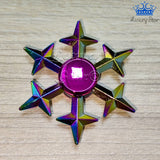 Fidget Spinner Metalico Antiestres Tornasol Dorado Formas