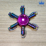 Fidget Spinner Metalico Antiestres Tornasol Dorado Formas