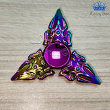 Fidget Spinner Metalico Antiestres Tornasol Dorado Formas